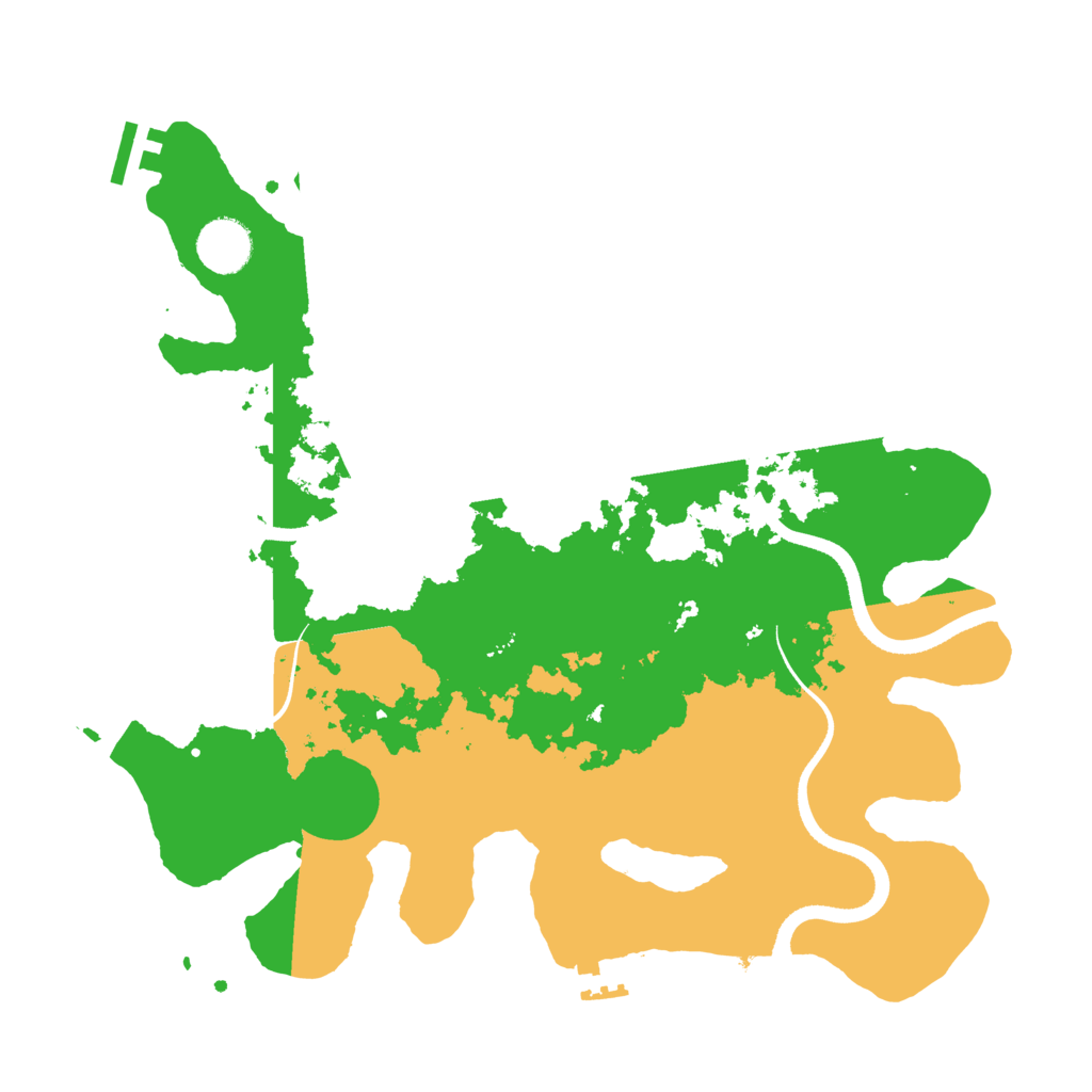 Biome Rust Map: Procedural Map, Size: 3500, Seed: 84347295