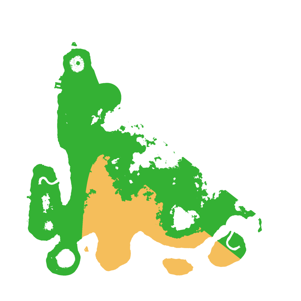 Biome Rust Map: Procedural Map, Size: 3000, Seed: 42868686