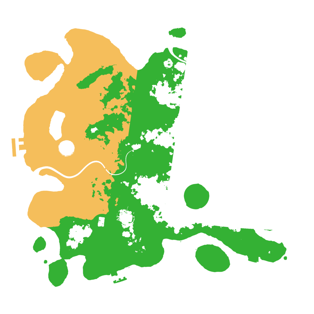 Biome Rust Map: Procedural Map, Size: 3500, Seed: 20230210