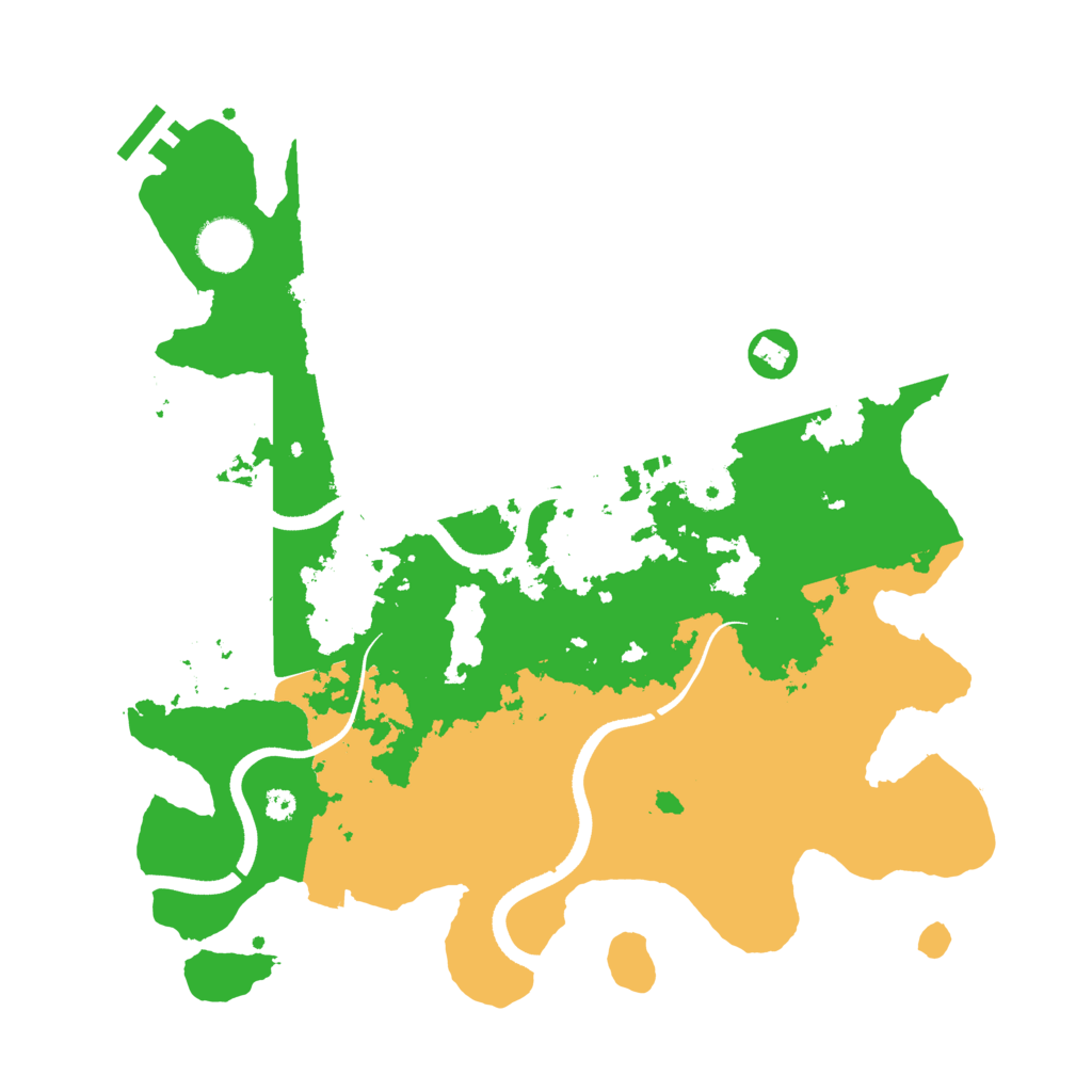 Biome Rust Map: Procedural Map, Size: 3500, Seed: 96341698