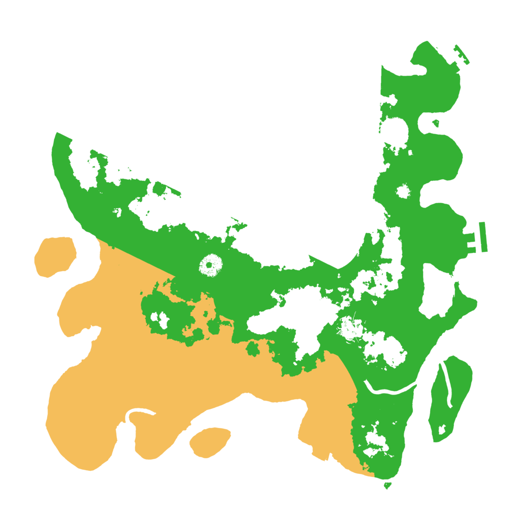 Biome Rust Map: Procedural Map, Size: 3500, Seed: 40001602