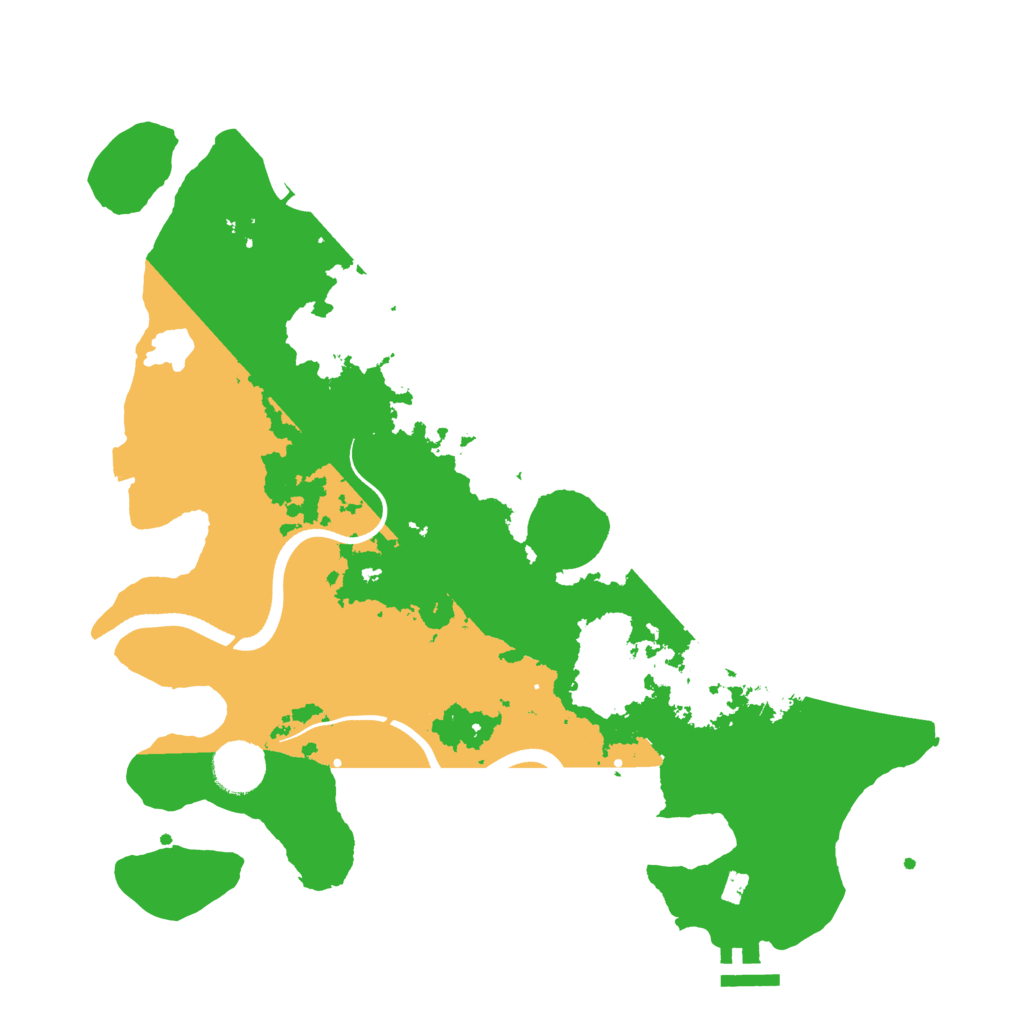 Biome Rust Map: Procedural Map, Size: 3500, Seed: 3709137