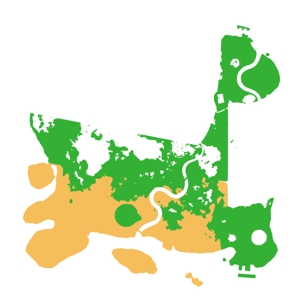 Biome Rust Map: Procedural Map, Size: 3500, Seed: 1710665305
