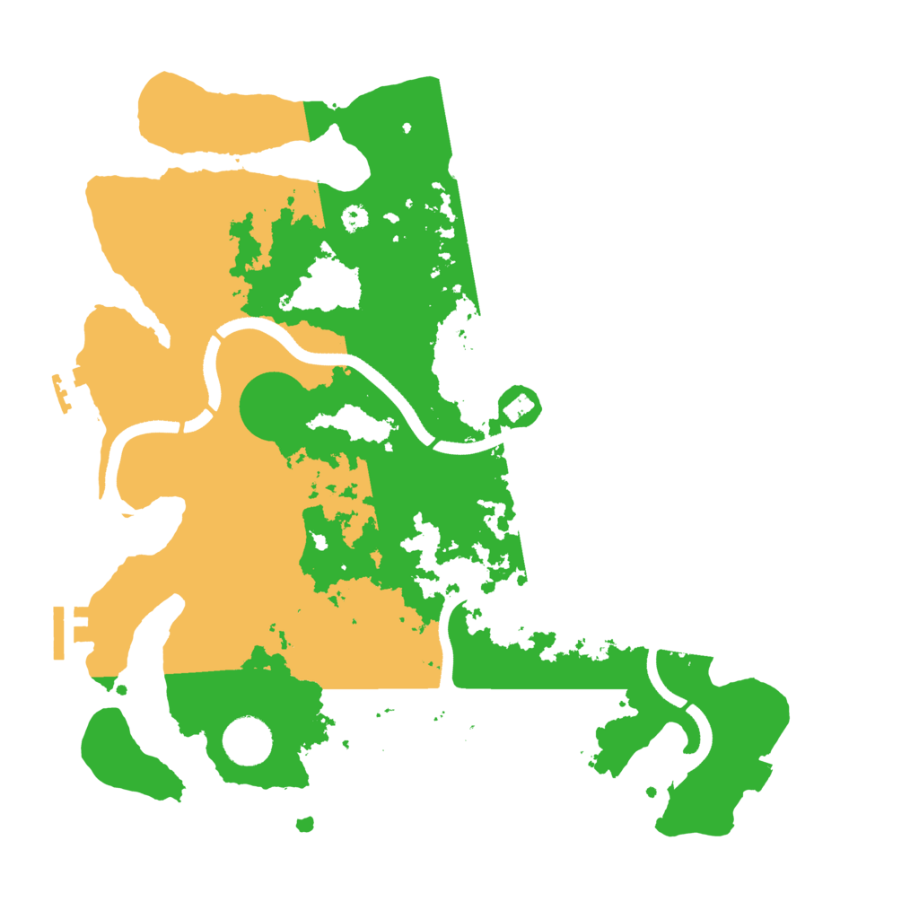 Biome Rust Map: Procedural Map, Size: 3500, Seed: 1801211022