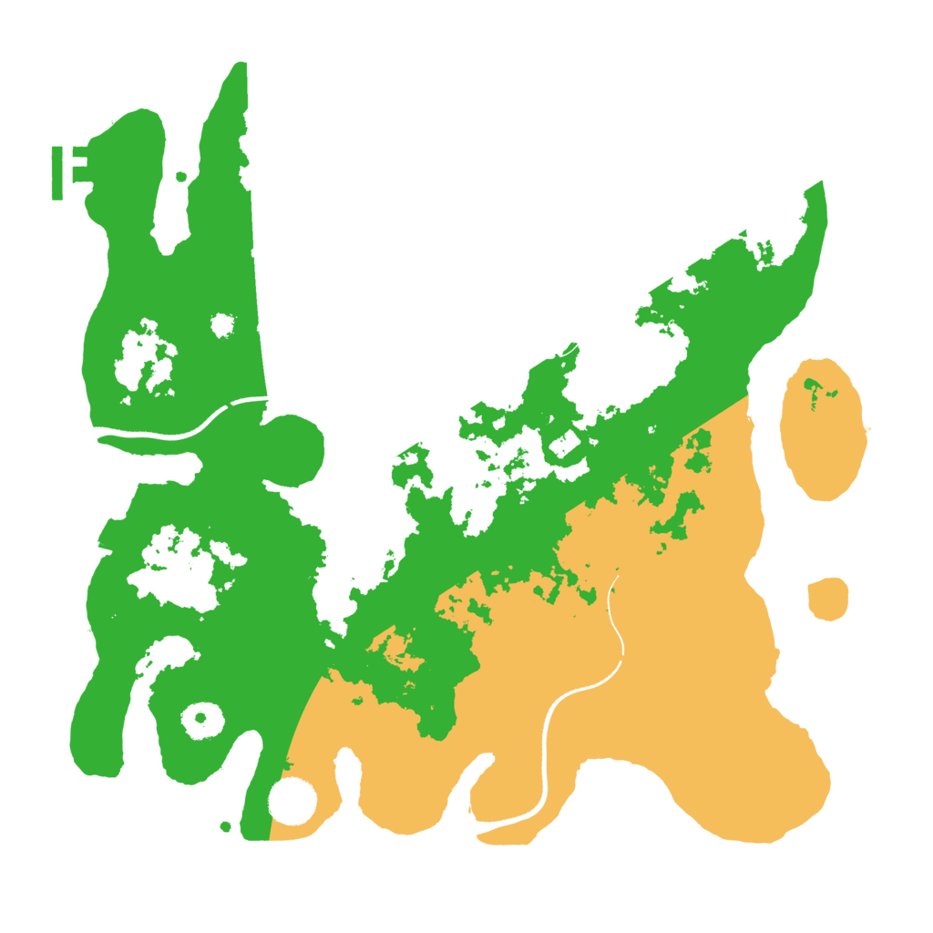 Biome Rust Map: Procedural Map, Size: 3500, Seed: 62567748