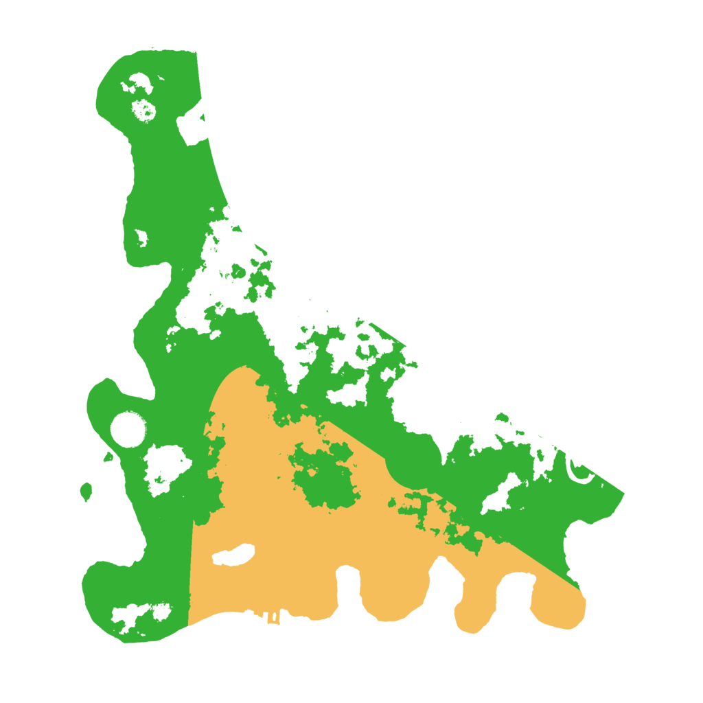 Biome Rust Map: Procedural Map, Size: 3500, Seed: 2539539