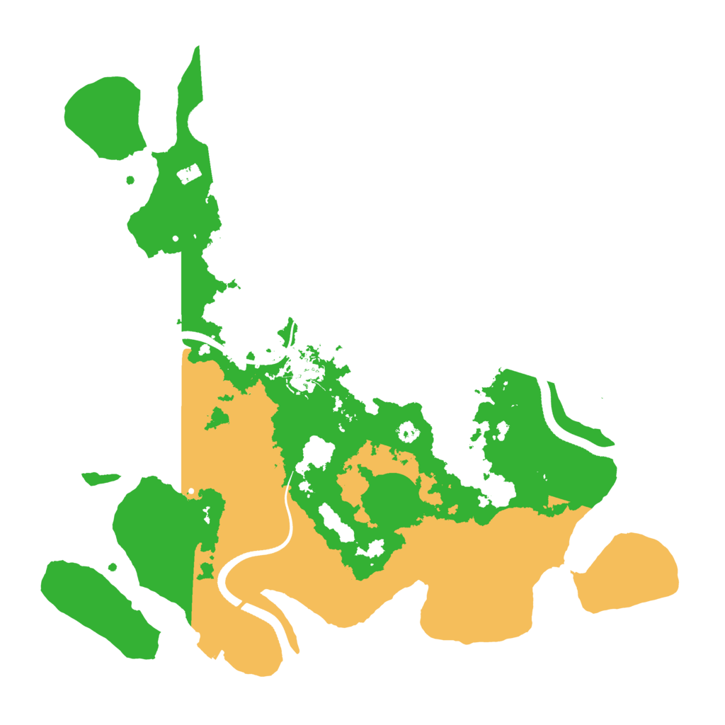 Biome Rust Map: Procedural Map, Size: 3500, Seed: 238354191