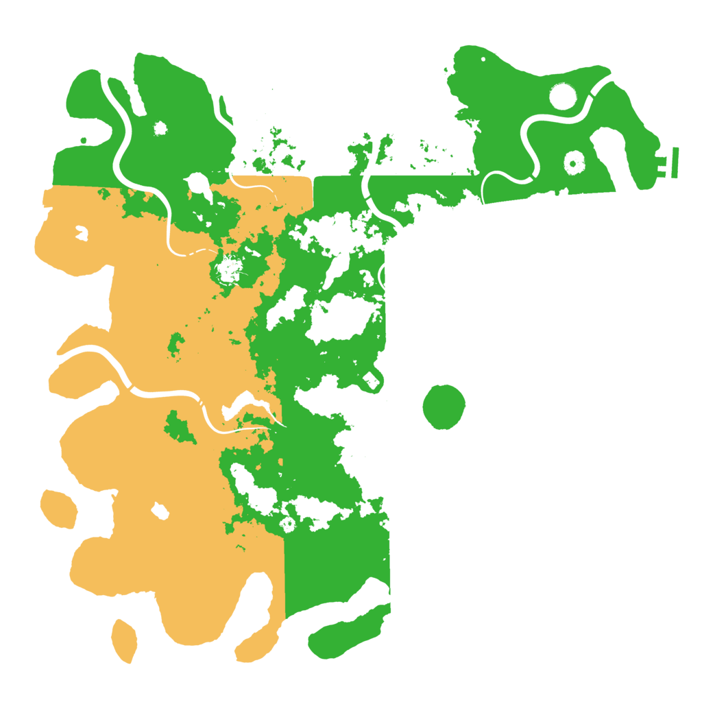 Biome Rust Map: Procedural Map, Size: 4600, Seed: 381208603