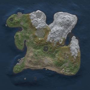 Thumbnail Rust Map: Procedural Map, Size: 2500, Seed: 755367243, 8 Monuments