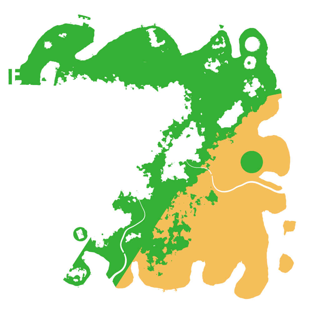 Biome Rust Map: Procedural Map, Size: 3800, Seed: 92945106