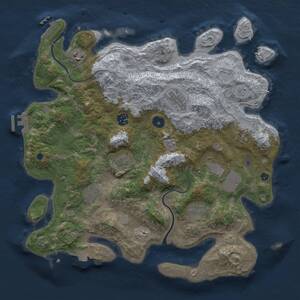 Thumbnail Rust Map: Procedural Map, Size: 3800, Seed: 92945096, 15 Monuments