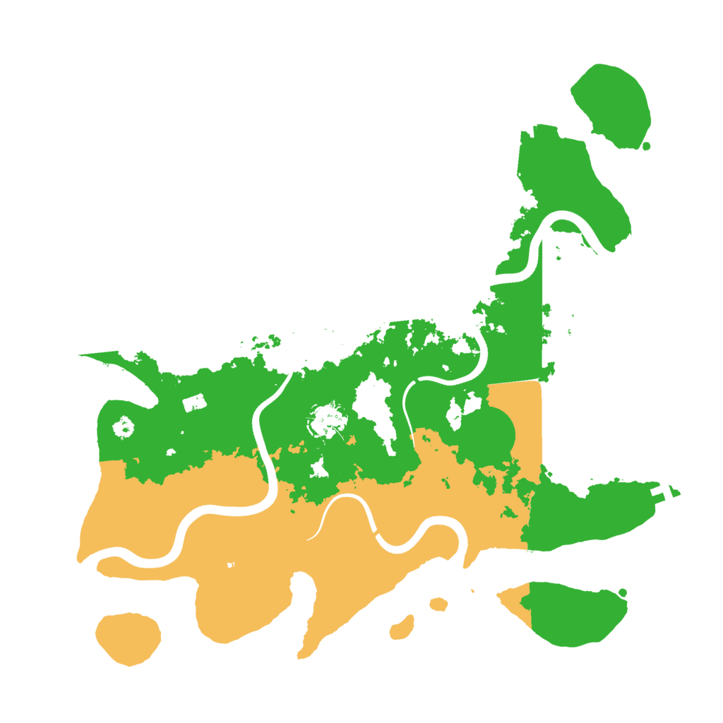 Biome Rust Map: Procedural Map, Size: 3500, Seed: 1758985757