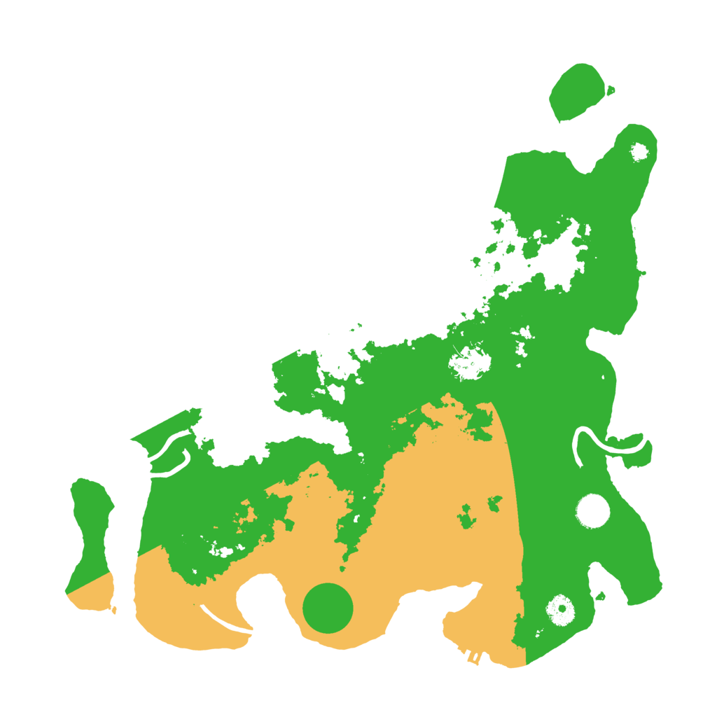 Biome Rust Map: Procedural Map, Size: 3750, Seed: 160223