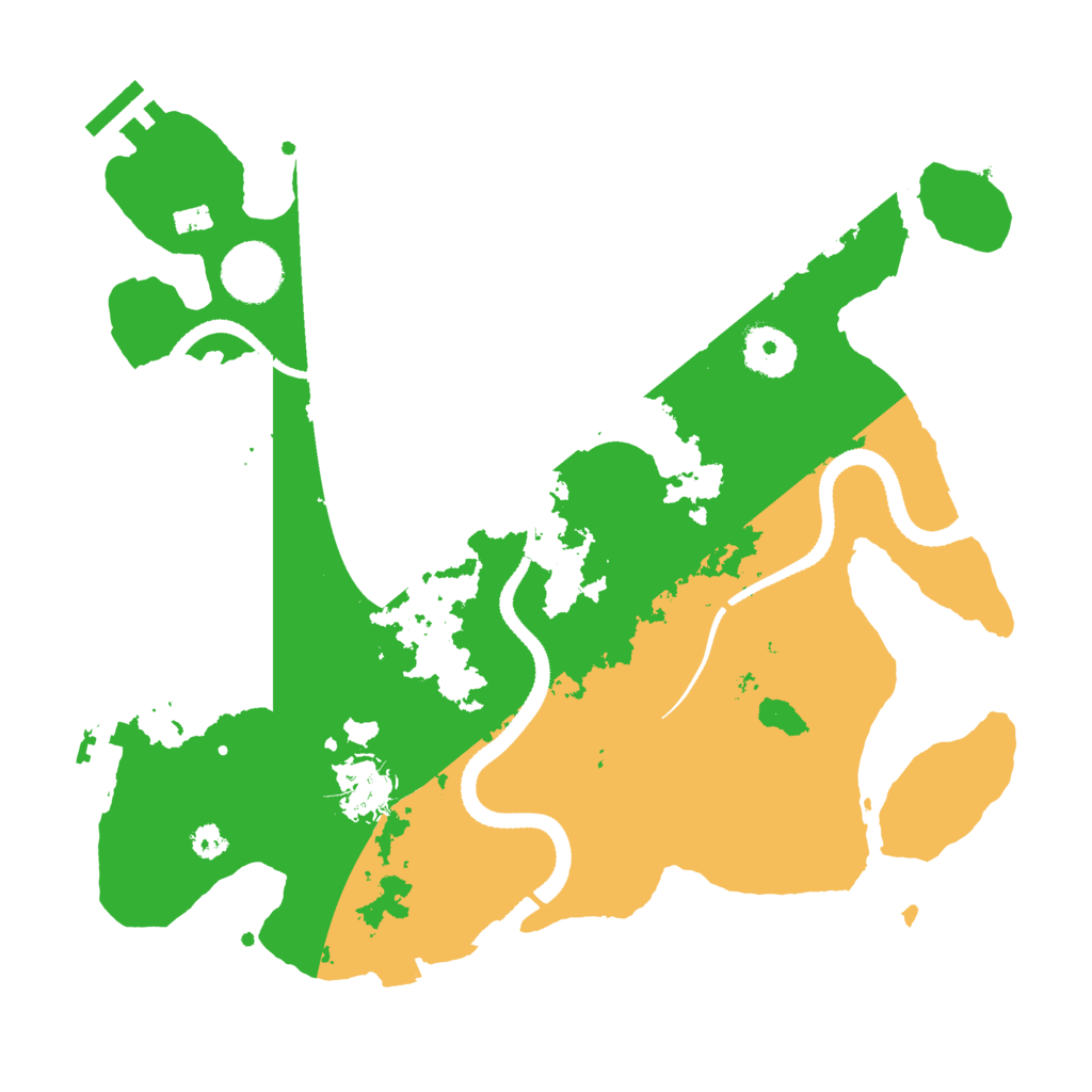 Biome Rust Map: Procedural Map, Size: 3200, Seed: 1105740233