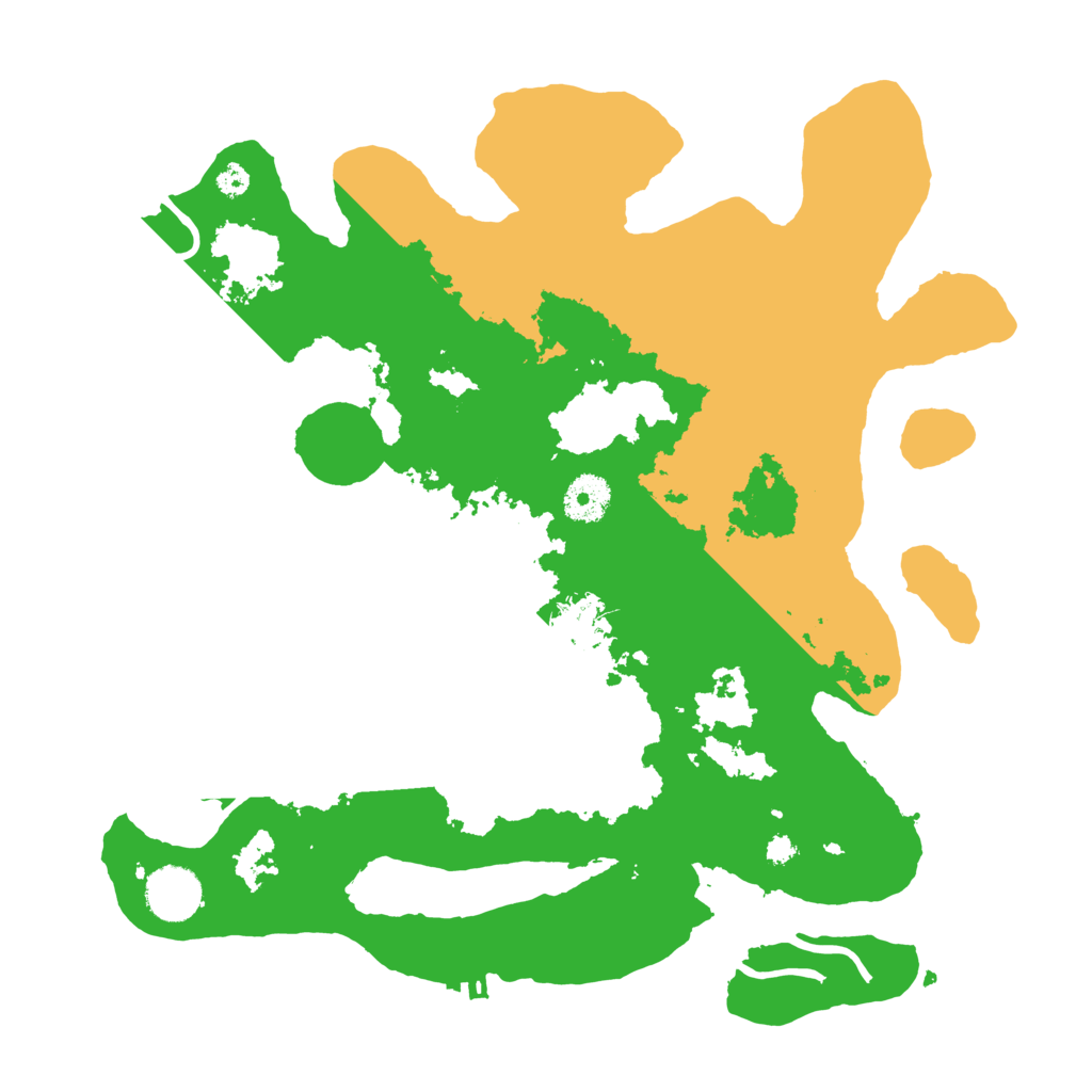 Biome Rust Map: Procedural Map, Size: 3500, Seed: 3995449