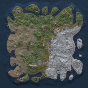 Thumbnail Rust Map: Procedural Map, Size: 4500, Seed: 618892679, 18 Monuments