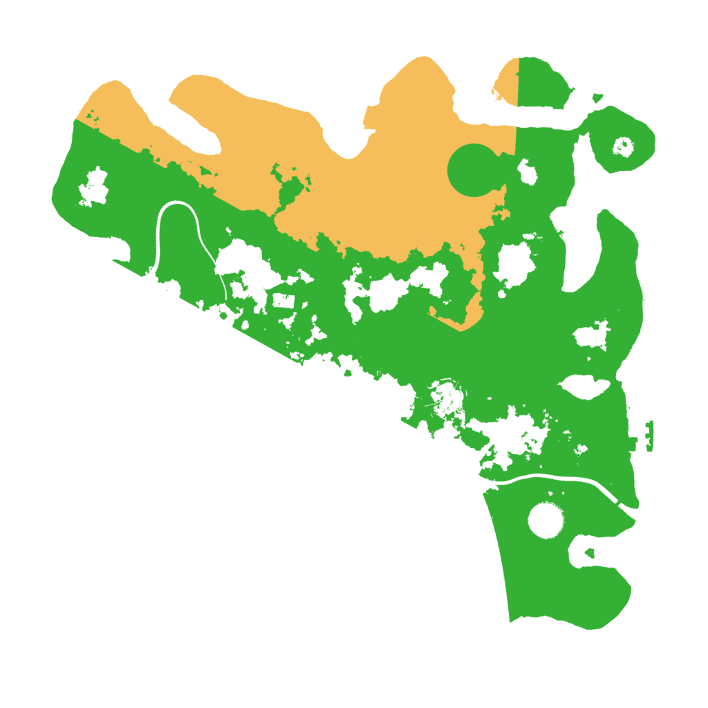 Biome Rust Map: Procedural Map, Size: 3500, Seed: 104429827
