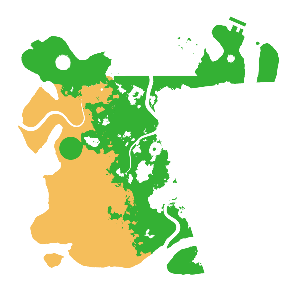 Biome Rust Map: Procedural Map, Size: 3500, Seed: 665129902