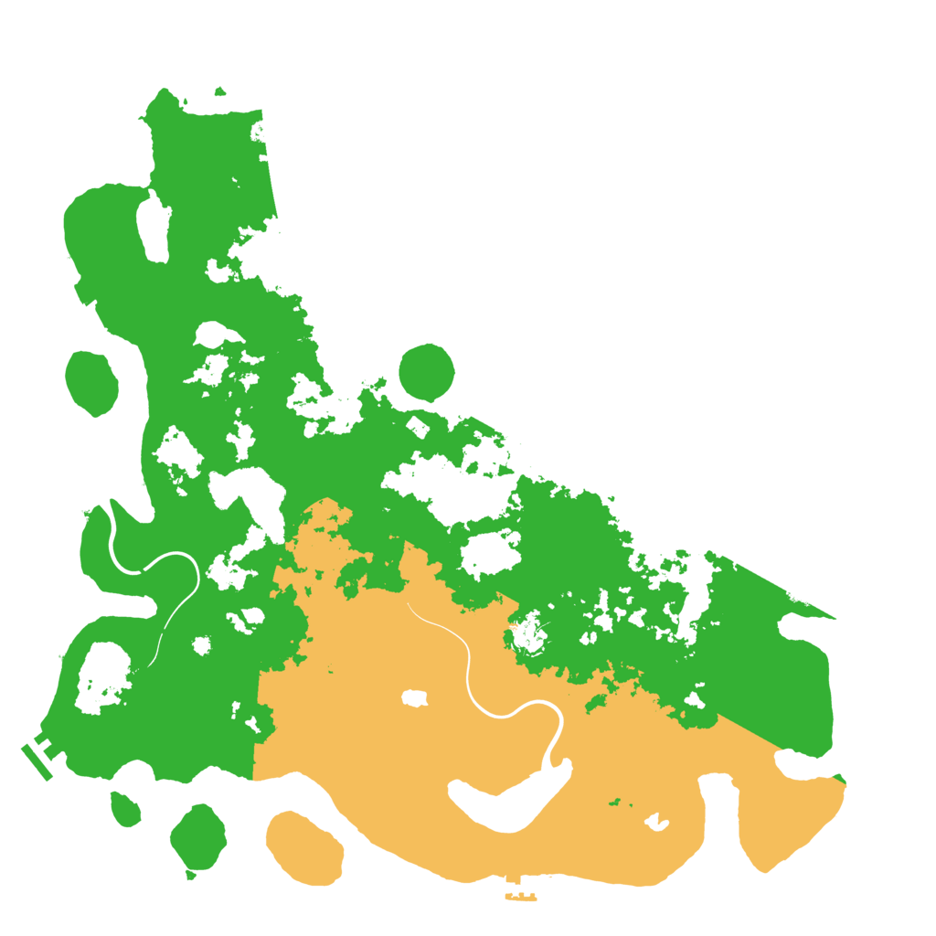 Biome Rust Map: Procedural Map, Size: 4500, Seed: 1233461063