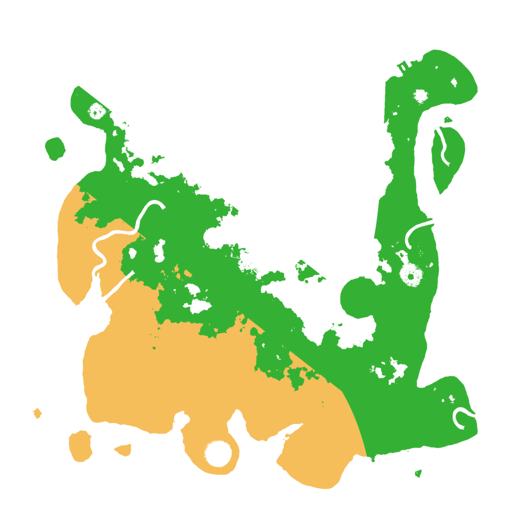 Biome Rust Map: Procedural Map, Size: 3500, Seed: 40691777