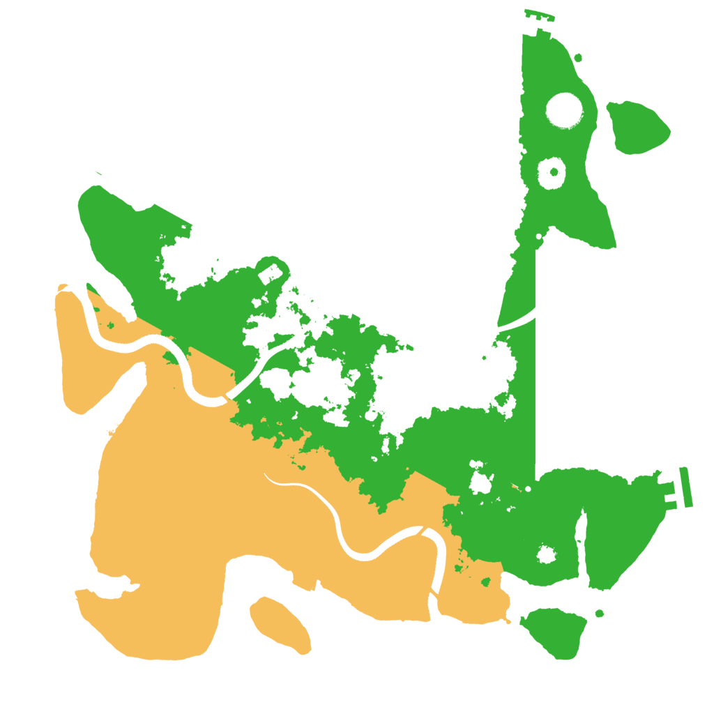 Biome Rust Map: Procedural Map, Size: 3500, Seed: 96976072