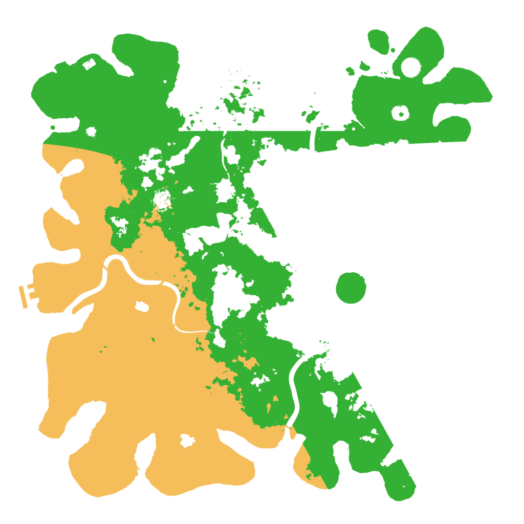 Biome Rust Map: Procedural Map, Size: 4666, Seed: 100000