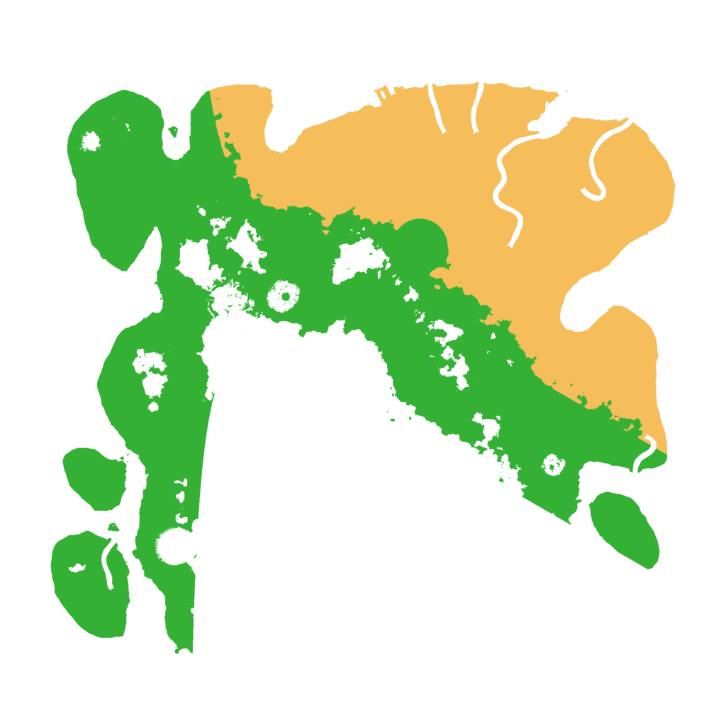 Biome Rust Map: Procedural Map, Size: 3500, Seed: 21360730