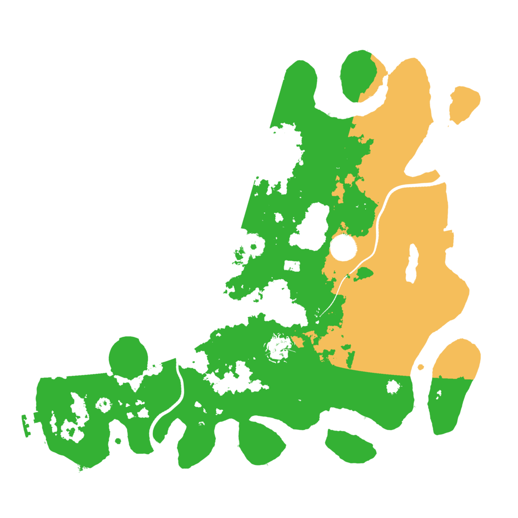Biome Rust Map: Procedural Map, Size: 3500, Seed: 1757855096
