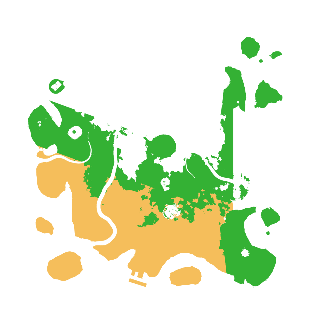 Biome Rust Map: Procedural Map, Size: 3500, Seed: 256796356