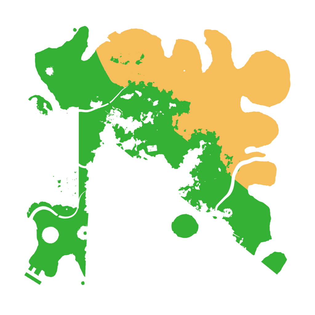 Biome Rust Map: Procedural Map, Size: 3500, Seed: 62989351
