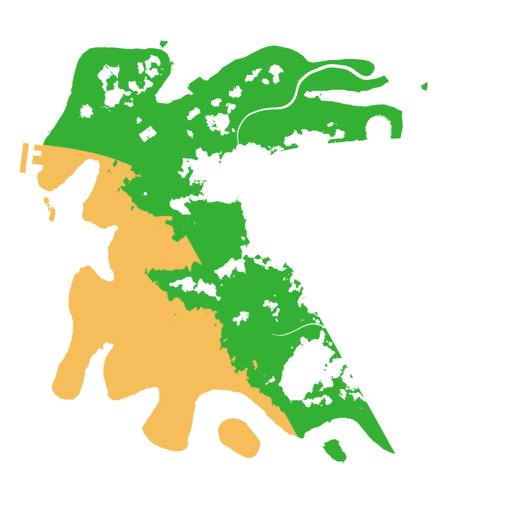 Biome Rust Map: Procedural Map, Size: 3500, Seed: 67835572