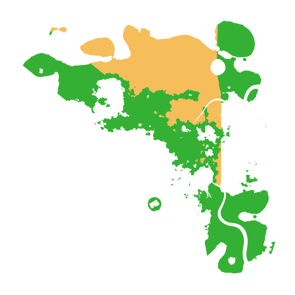 Biome Rust Map: Procedural Map, Size: 3500, Seed: 85423935