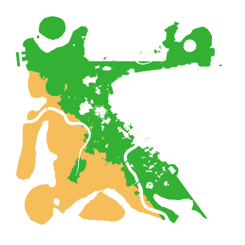 Biome Rust Map: Procedural Map, Size: 3500, Seed: 14734231