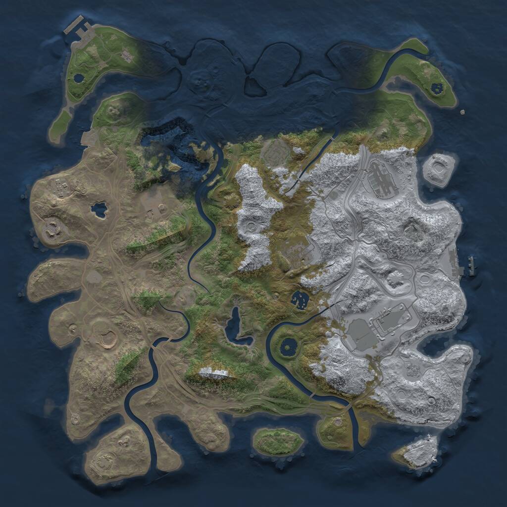 Rust Map: Procedural Map, Size: 4250, Seed: 20230216, 15 Monuments