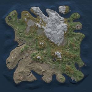 Thumbnail Rust Map: Procedural Map, Size: 3500, Seed: 1277972459, 16 Monuments