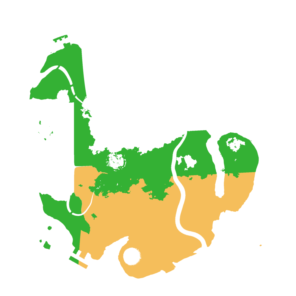Biome Rust Map: Procedural Map, Size: 3000, Seed: 14349