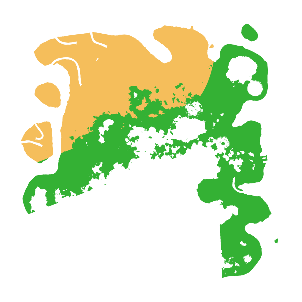 Biome Rust Map: Procedural Map, Size: 3500, Seed: 36401602