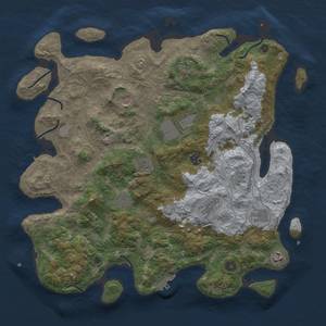 Thumbnail Rust Map: Procedural Map, Size: 4250, Seed: 83661288, 17 Monuments