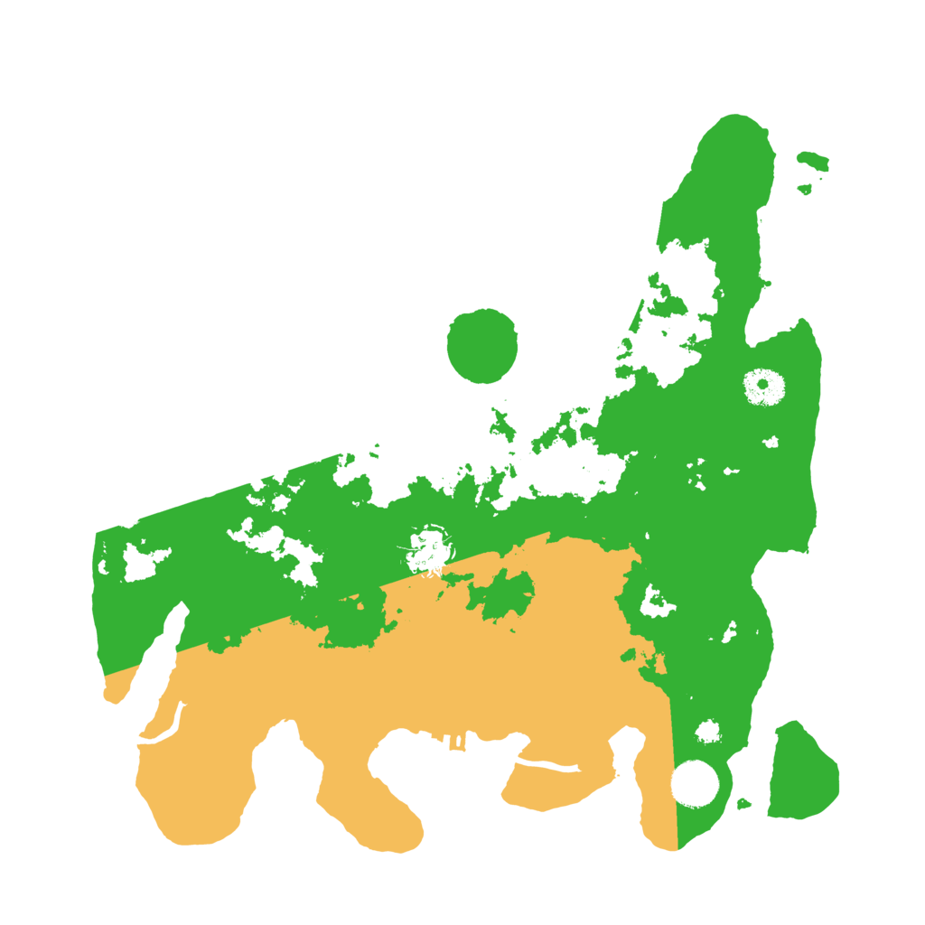 Biome Rust Map: Procedural Map, Size: 3500, Seed: 74980525