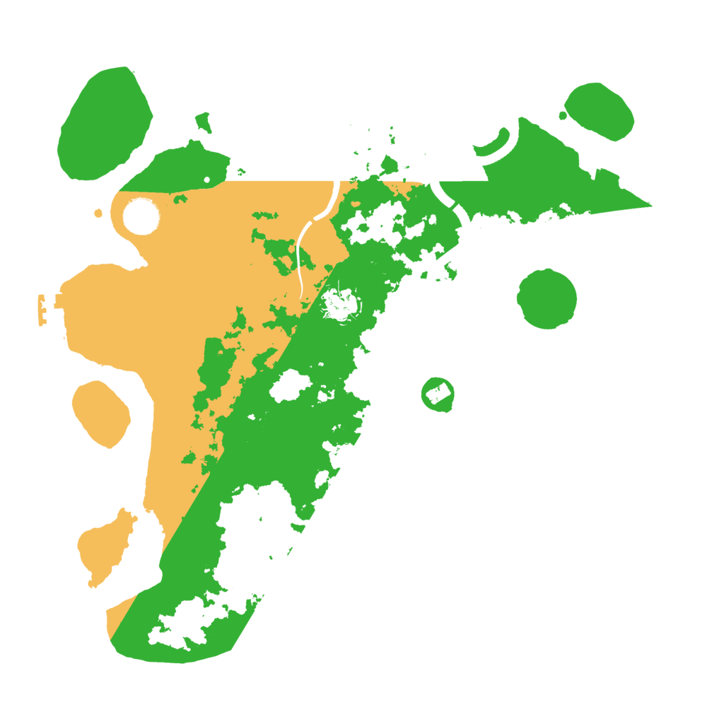 Biome Rust Map: Procedural Map, Size: 3500, Seed: 95645153