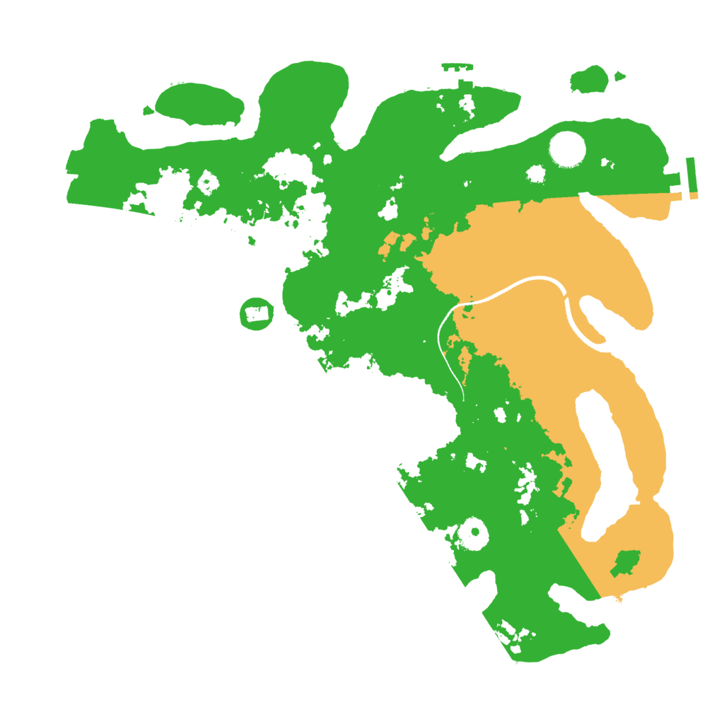 Biome Rust Map: Procedural Map, Size: 3500, Seed: 77358830