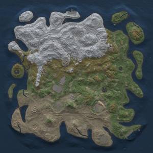 Thumbnail Rust Map: Procedural Map, Size: 4250, Seed: 1046926971, 17 Monuments