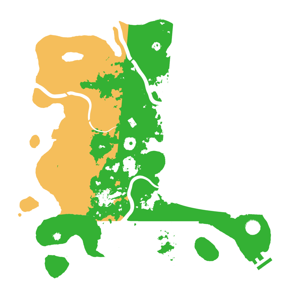 Biome Rust Map: Procedural Map, Size: 3500, Seed: 21783443
