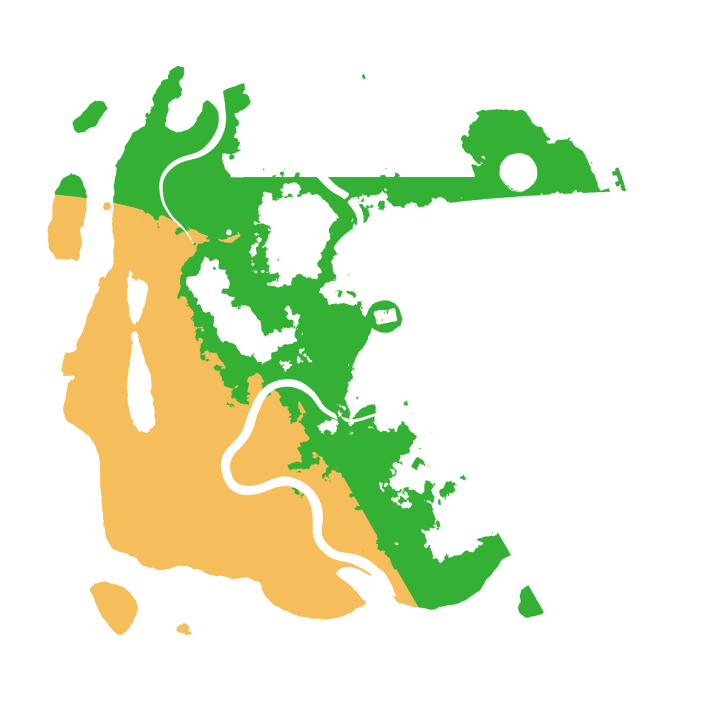 Biome Rust Map: Procedural Map, Size: 3500, Seed: 2084994098