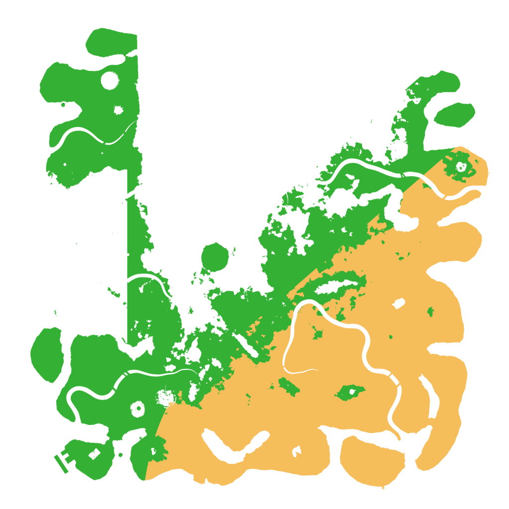 Biome Rust Map: Procedural Map, Size: 5000, Seed: 745834