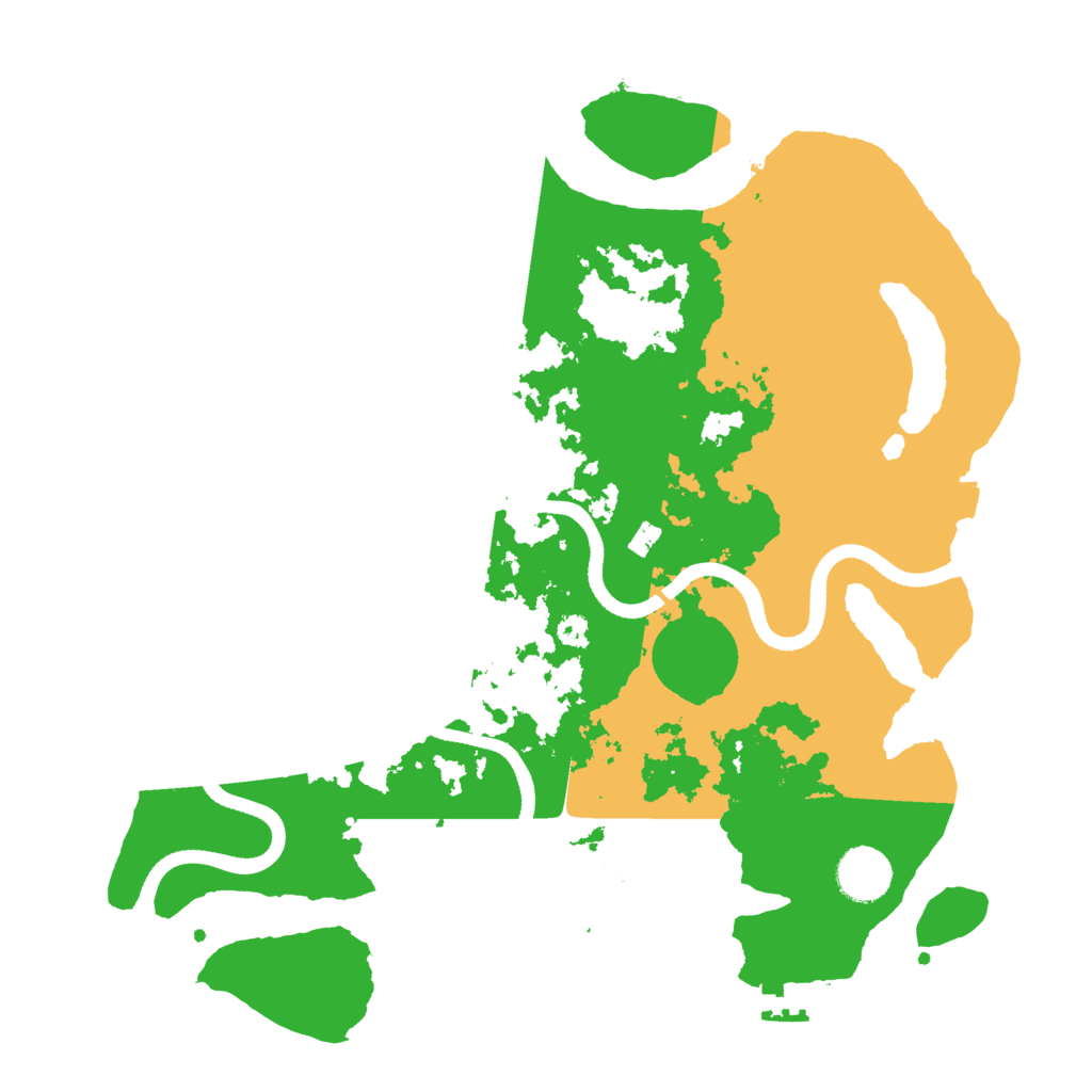 Biome Rust Map: Procedural Map, Size: 3500, Seed: 76347