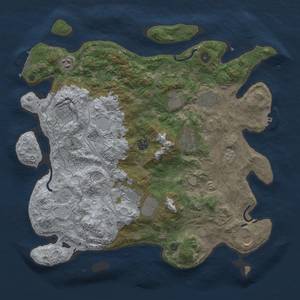 Thumbnail Rust Map: Procedural Map, Size: 4250, Seed: 2263883, 16 Monuments