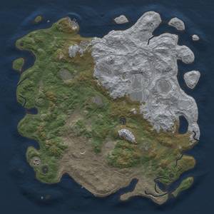 Thumbnail Rust Map: Procedural Map, Size: 4500, Seed: 2063920282, 17 Monuments