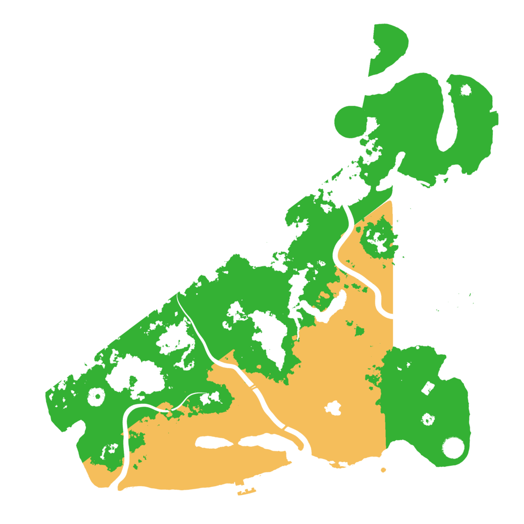 Biome Rust Map: Procedural Map, Size: 4300, Seed: 87879
