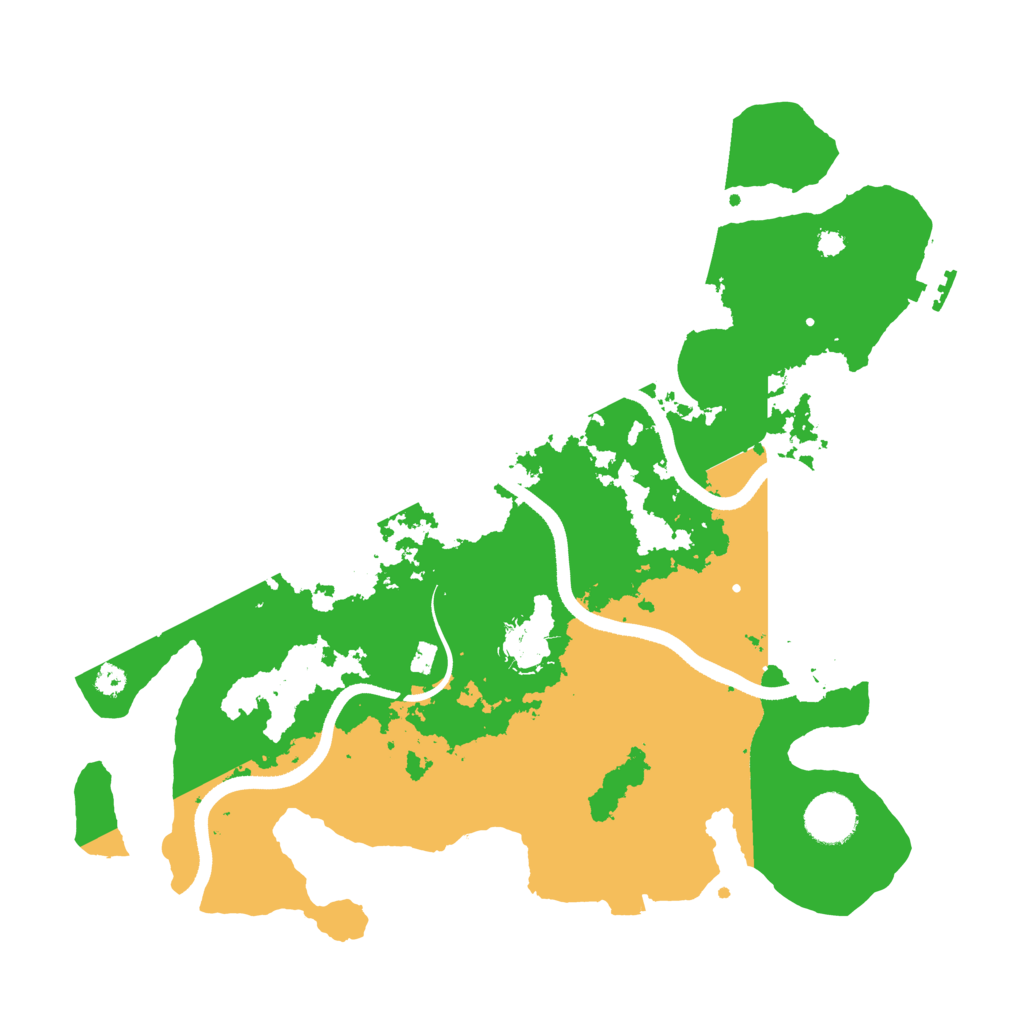 Biome Rust Map: Procedural Map, Size: 3500, Seed: 10111865